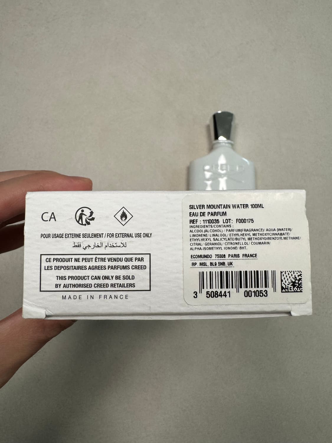 크리드 실버마운틴워터 향수 100ml 상품이미지3