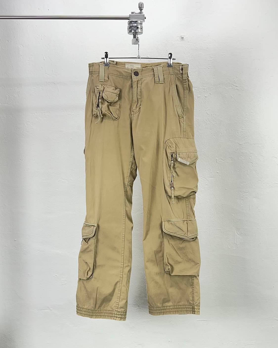 00s 폴로 진스 베이지 멀티 포켓 밀리터리  카고 팬츠 상품이미지1