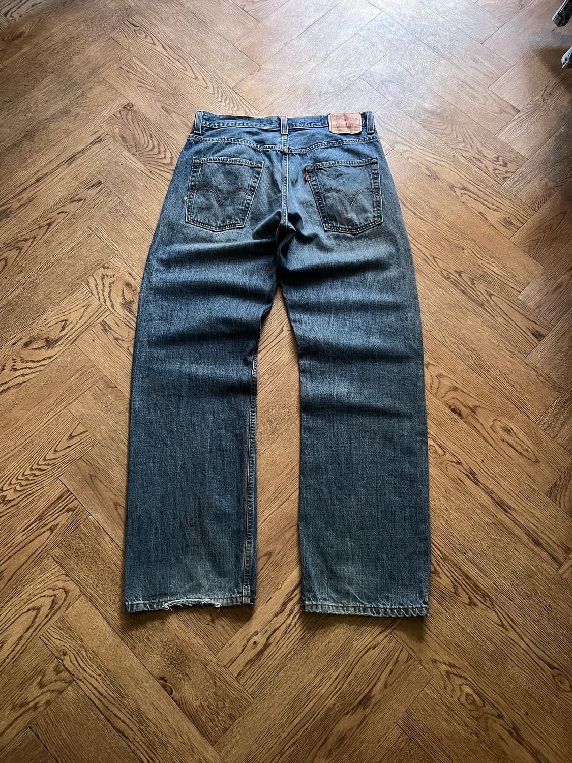 [33]00's 리바이스 USA 569 빈티지 워싱 와이드핏 데님 팬츠 상품이미지2