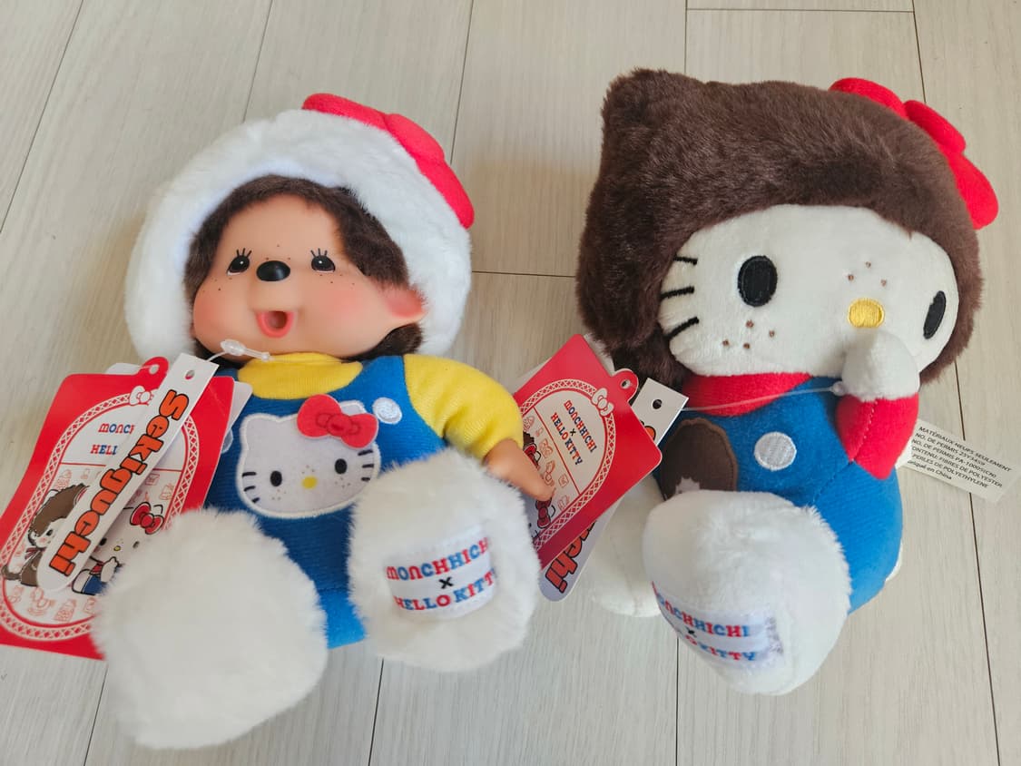(새상품) 몬치치 헬로키티 콜라보 인형  미개봉 상품이미지3