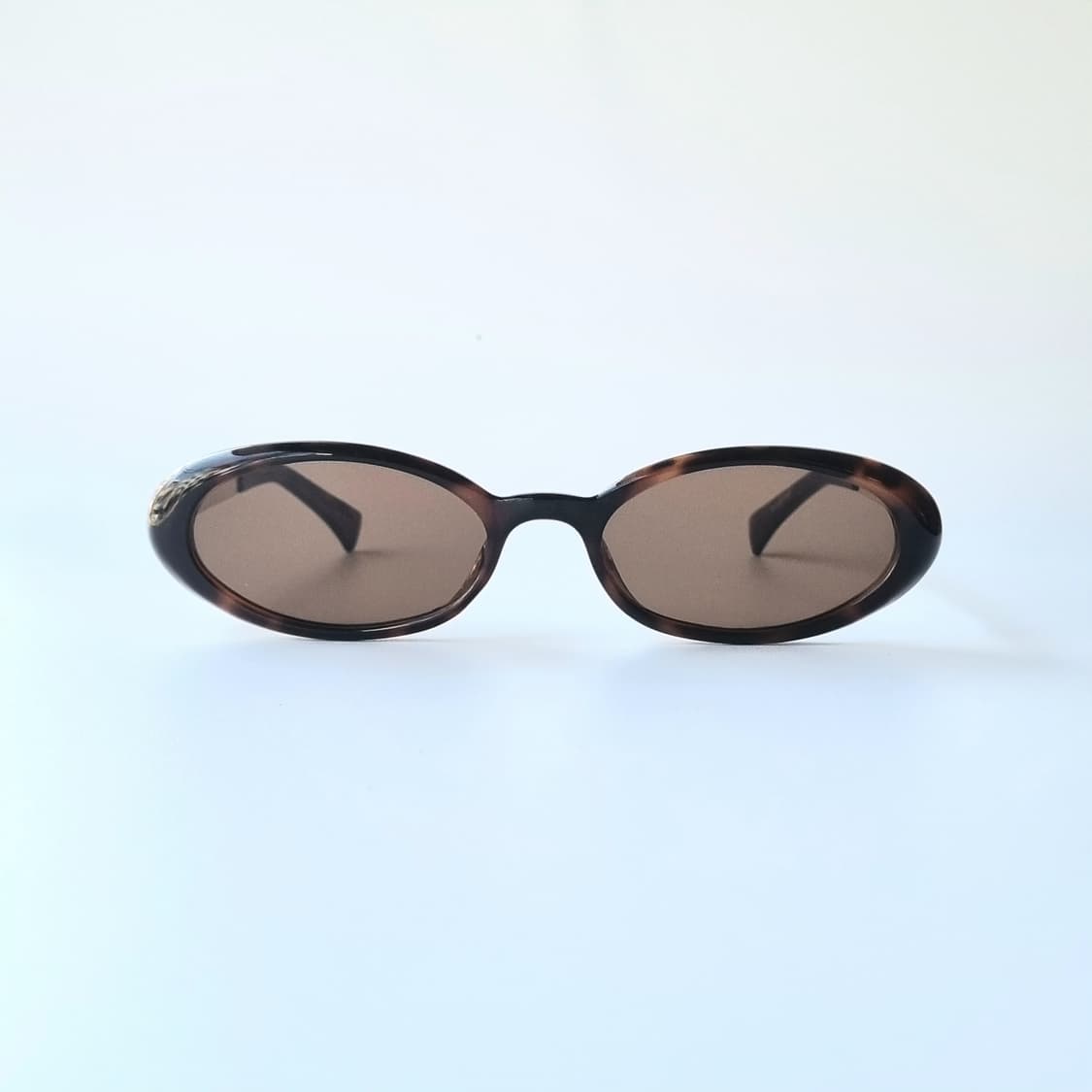 레트로 긱시크 오벌 브라운 호피 선글라스 상품이미지2