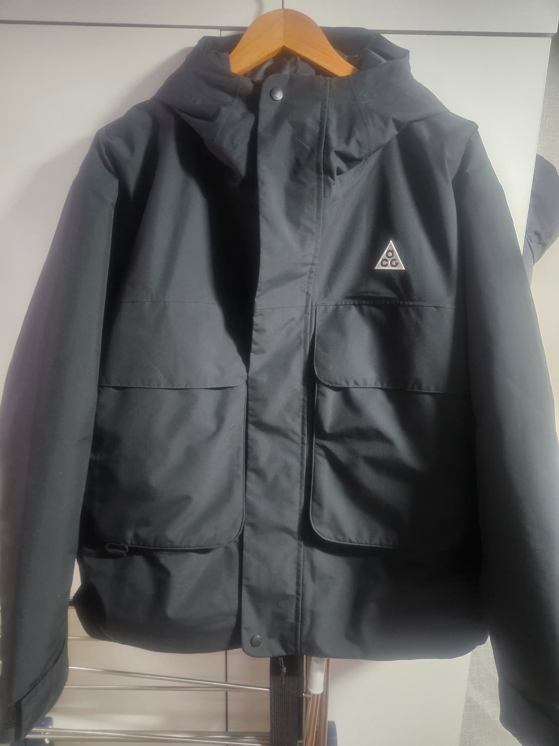 ACG 나이키 스컬 피크 스톰핏 자켓.블랙 라지. 상품이미지5