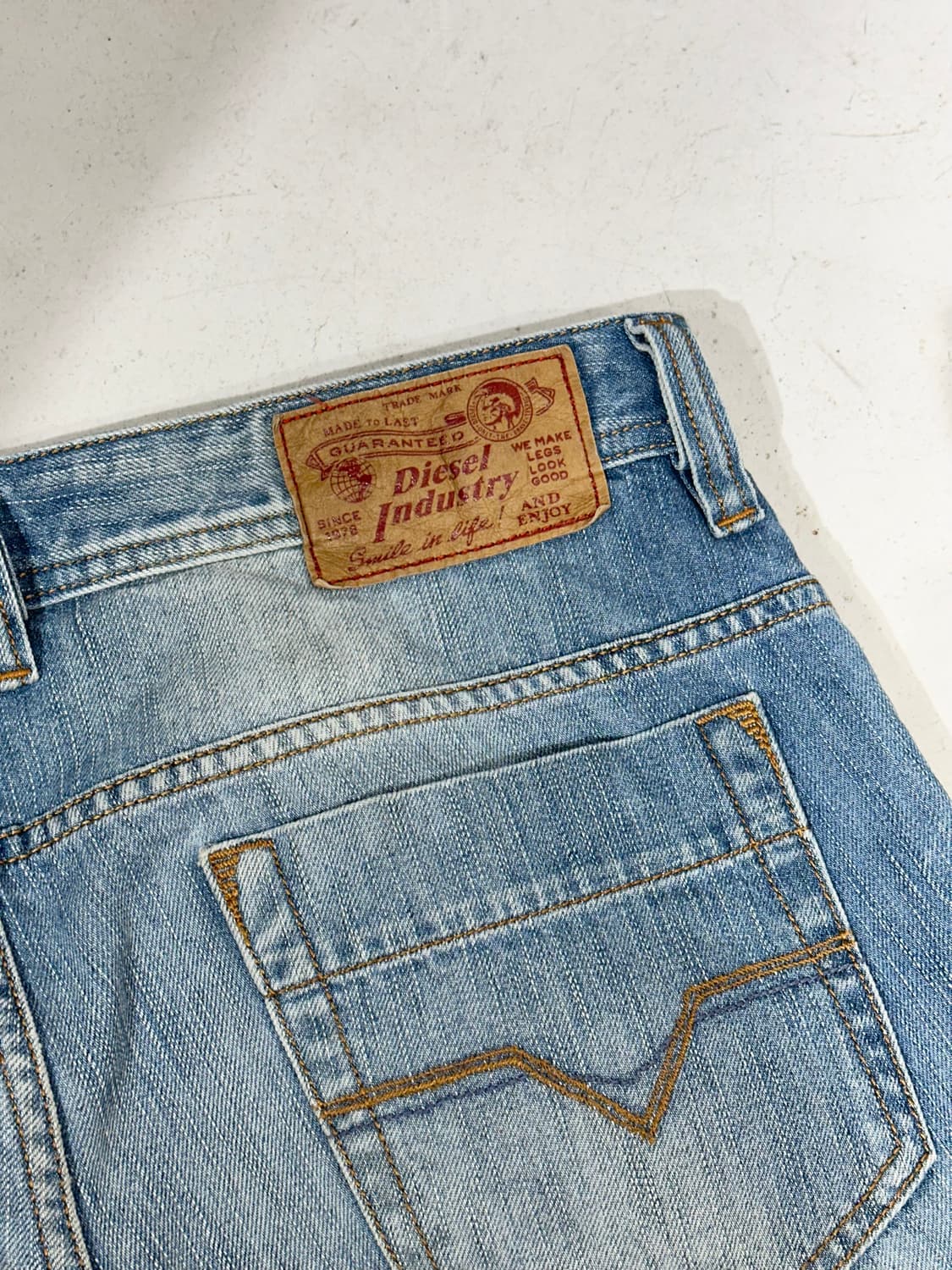 디젤 연청 와이드 데님 팬츠 청바지  상품이미지6