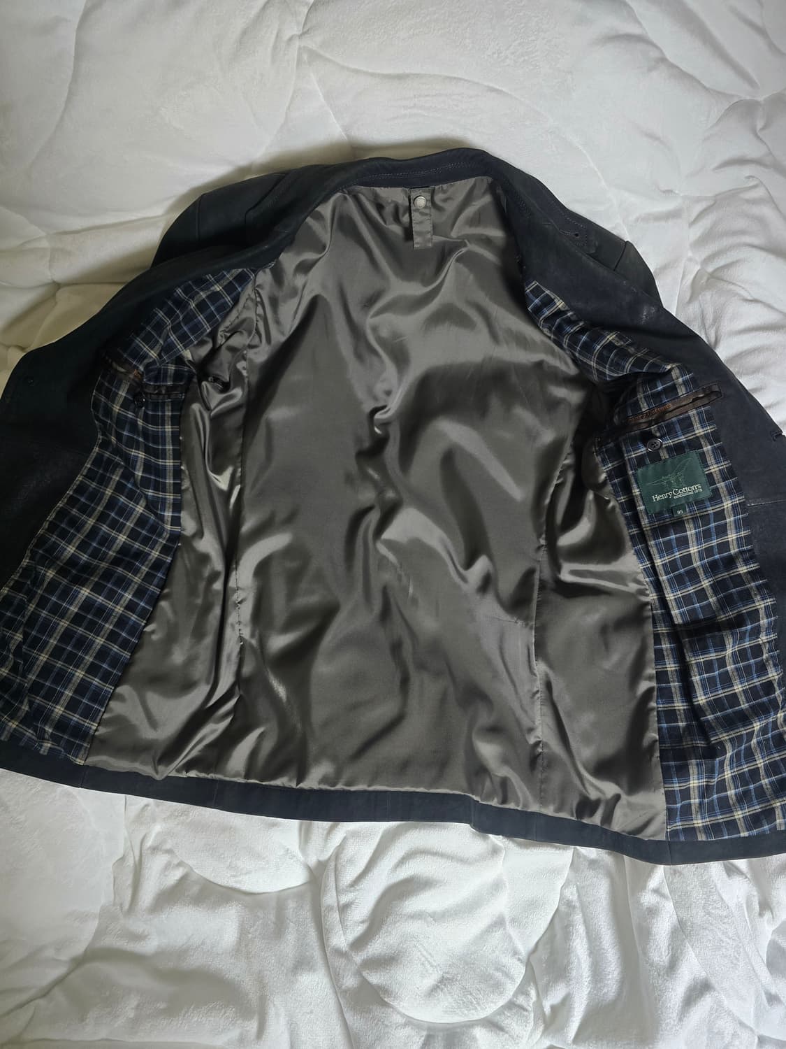 헨리코튼 천연 양가죽 헌팅 스웨이드자켓(95사이즈) 상품이미지5