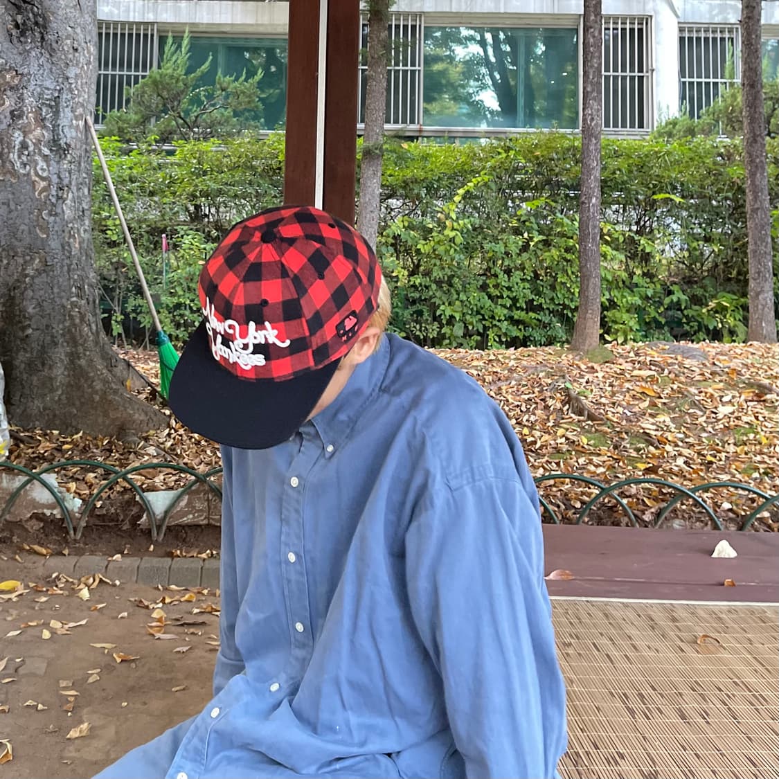 mlb 뉴욕양키스 럼버잭 체크 캡 상품이미지2