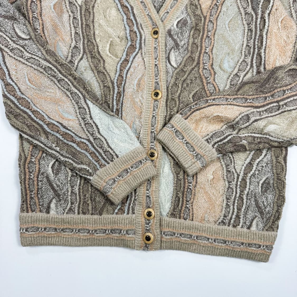 VTG 빈티지 케이블 니트 가디건 (M) 상품이미지3