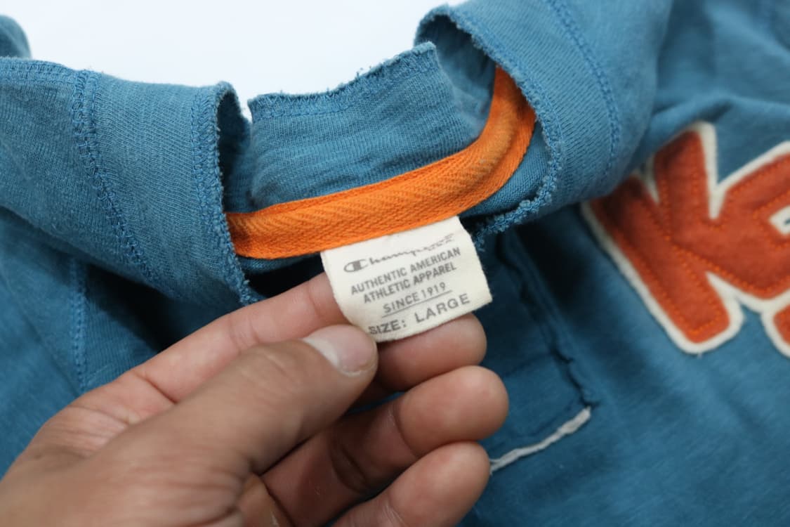 챔피온 빈티지 헨리넥 패치 롱슬리브 티셔츠 (L) 상품이미지6