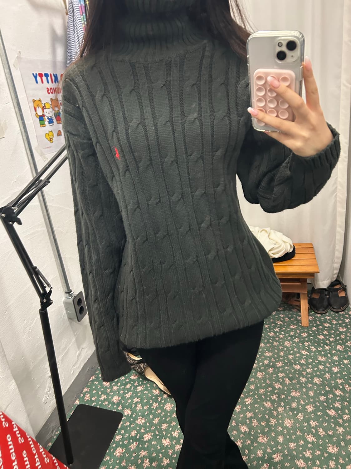 폴로 랄프로렌 케이블 터틀넥 니트 스웨터 상품이미지1