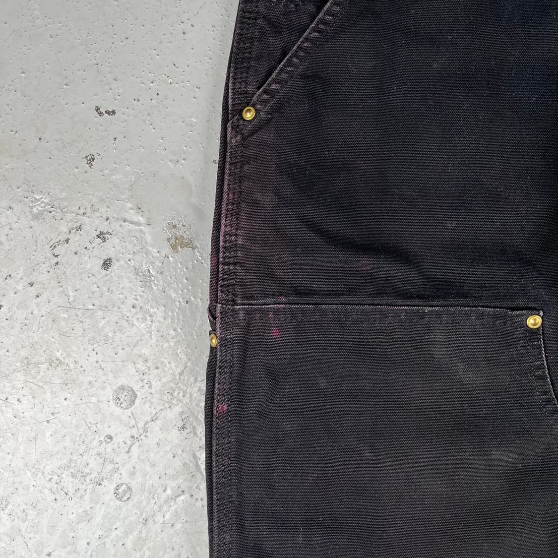 빈티지 칼하트 더블니B01 블랙 워크팬츠 상품이미지6