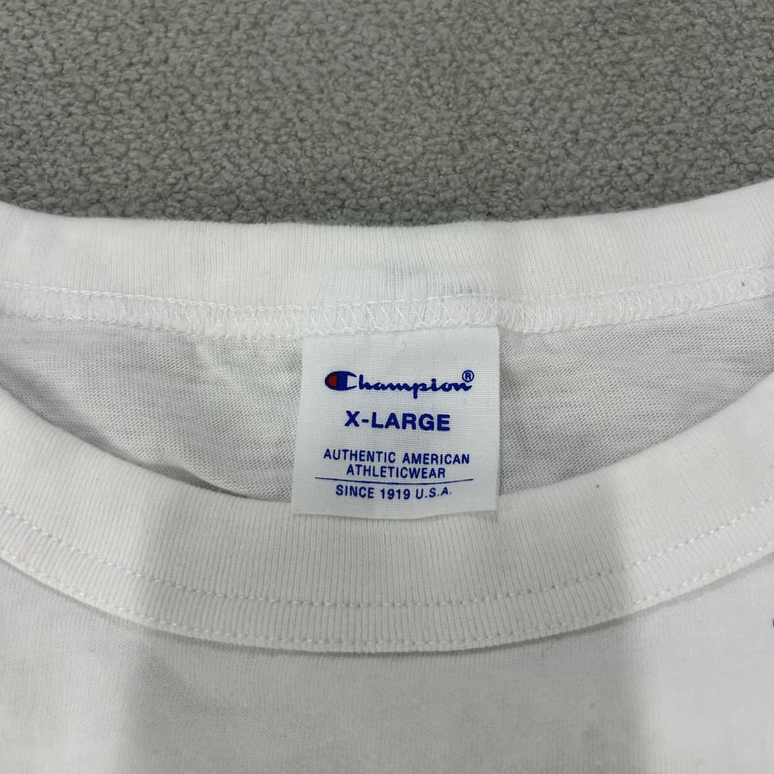 챔피온 흰색 긴팔티셔츠 m 상품이미지2