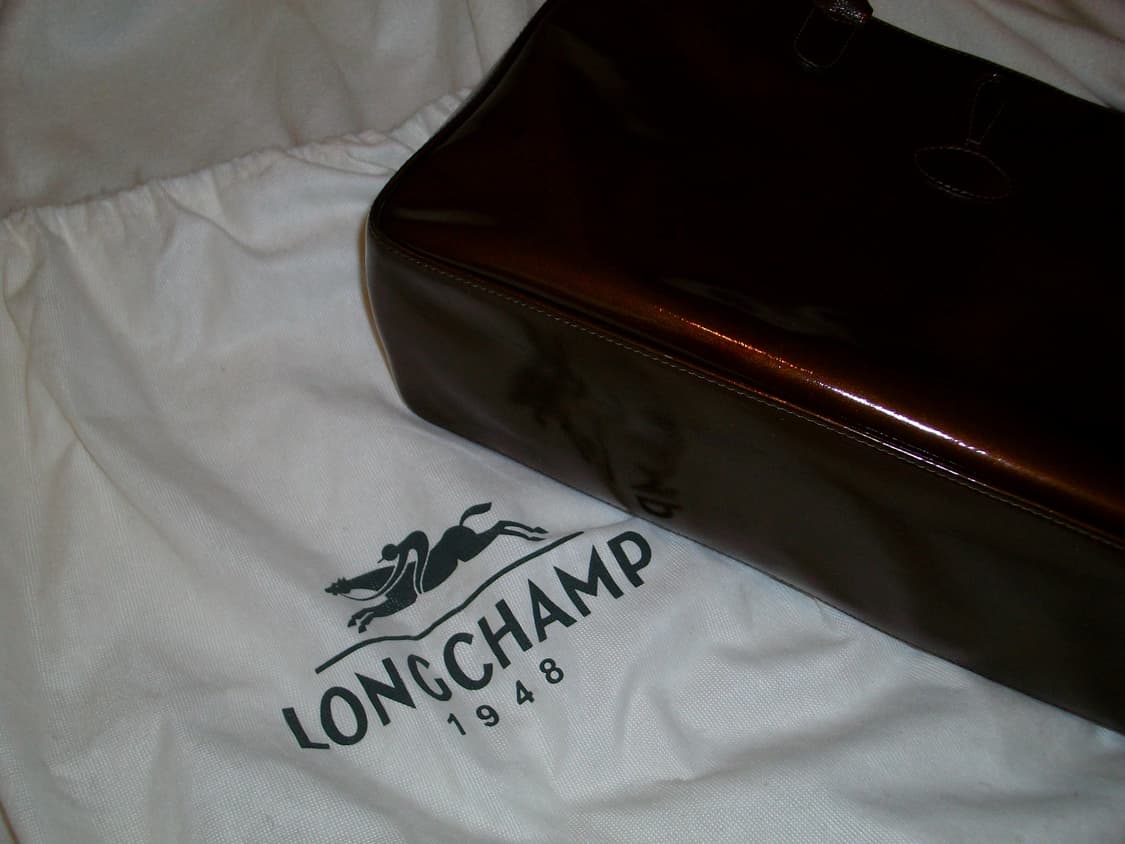 롱샴 브라운 레더 핸드백 상품이미지2