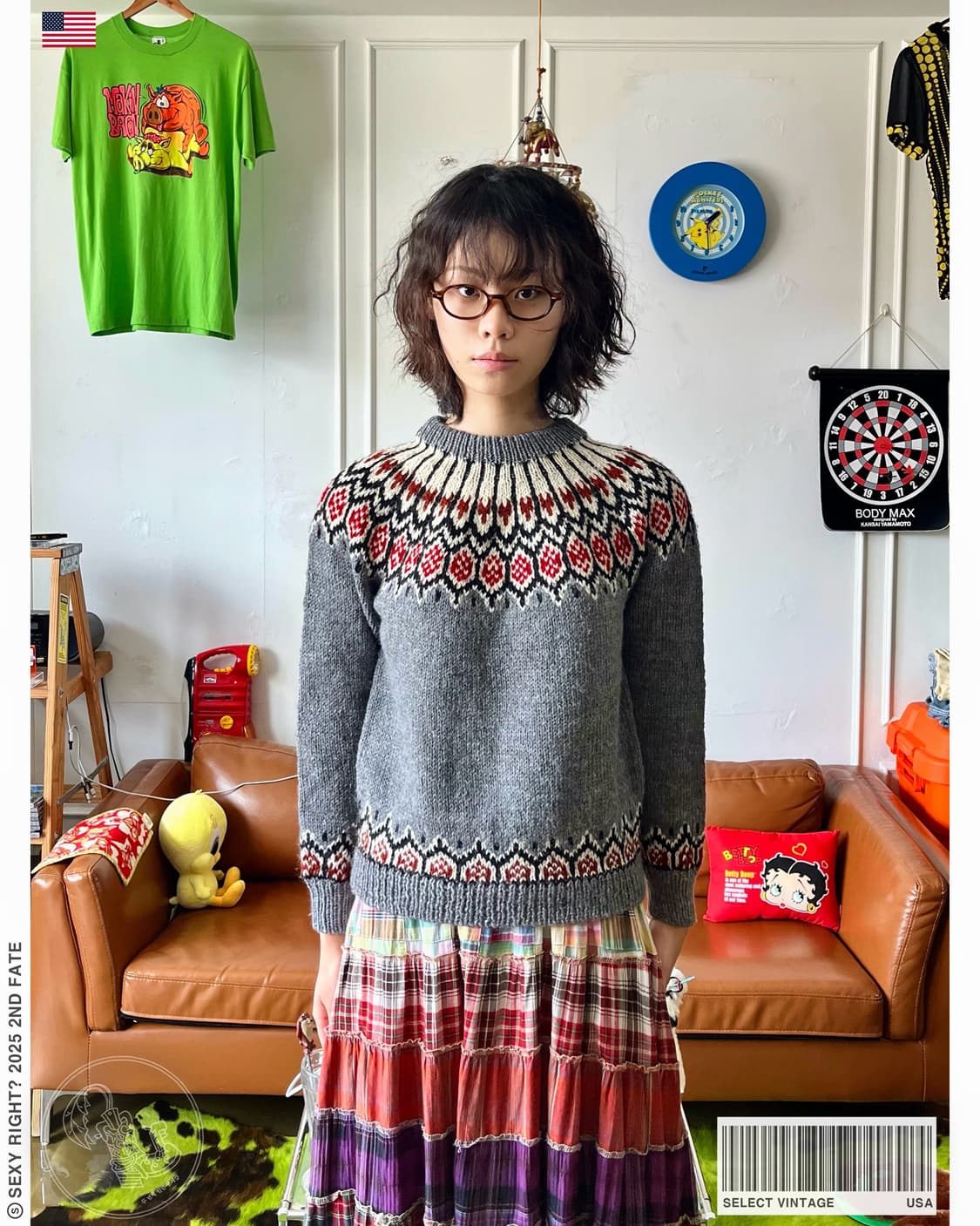 Native Indian Patten Old Heavy Wool Knit 상품이미지1