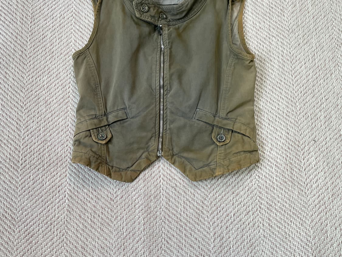 DIESEL 디젤 워크 유틸리티 코튼 벨티드 베스트 J03365 상품이미지2