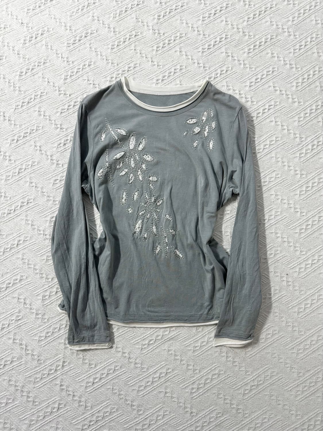 레이어드 디테일 롱 슬리브 티 상품이미지7