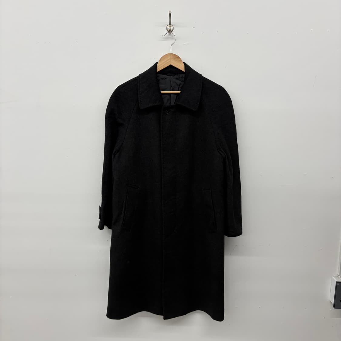 빈티지 캐시미어 100% 싱글 롱 코트 남/M 상품이미지1