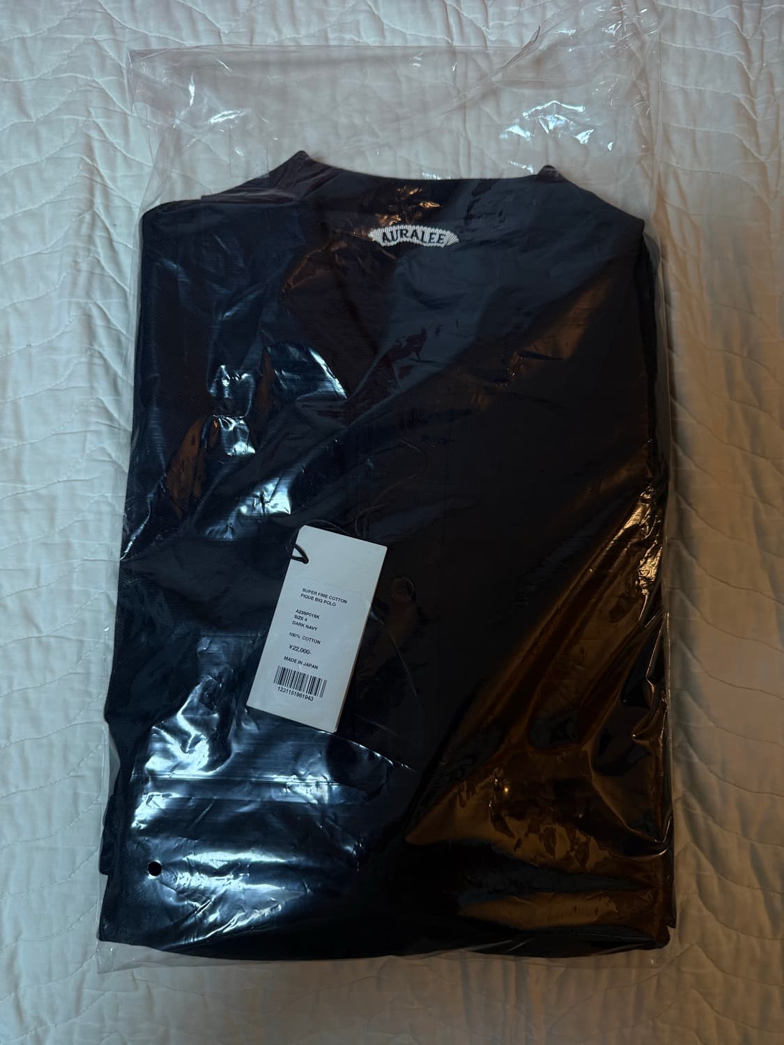 23ss 오라리 슈퍼 파인 코튼 피케 빅 폴로 4사이즈 상품이미지2