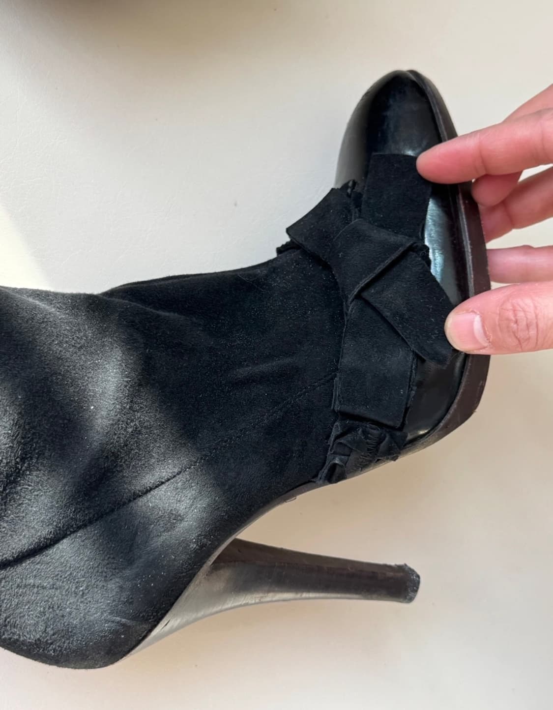 Yves saint laurent 입생로랑 스웨이드 롱부츠 부츠힐 상품이미지3