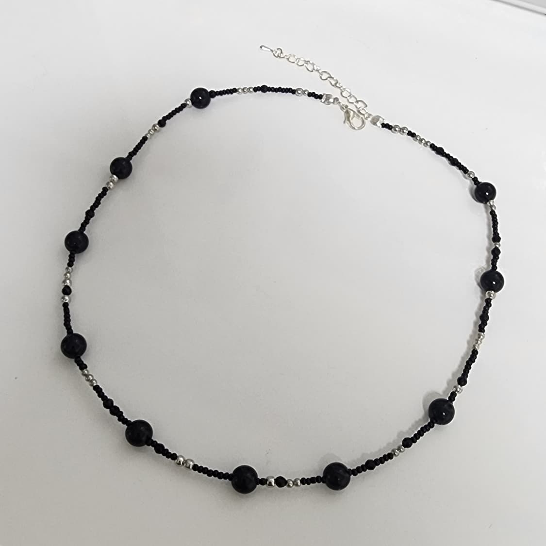 남자 블랙원 포인트 목걸이 상품이미지2