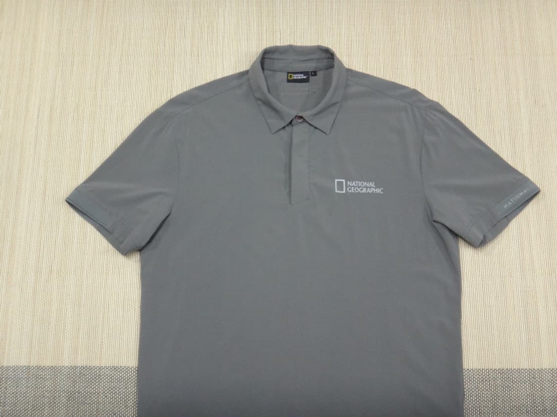 (100) 내셔널지오그래픽 솔리드 에어닷 카라 반팔티 상품이미지3