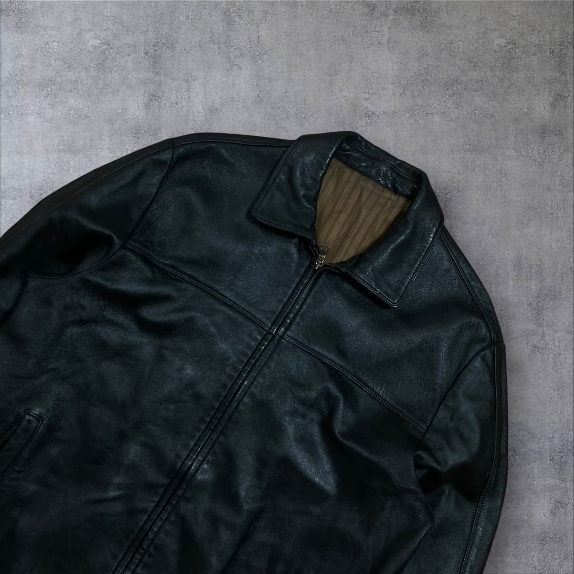 빈티지 블랙 양가죽 자켓 상품이미지2