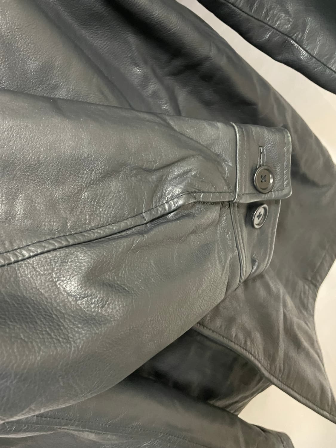 [D.O Archives] 90s 올드갭 레더 카코트 블랙(XL) 상품이미지8