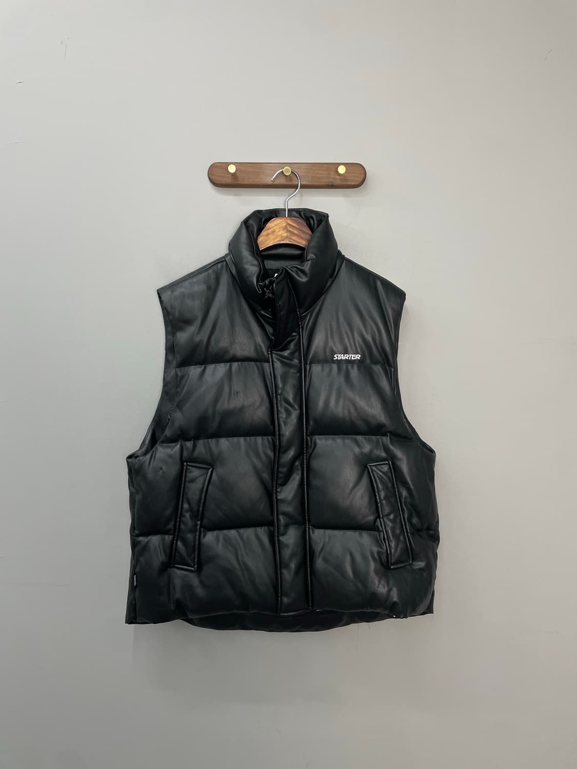 스타터 레더 다운 베스트 H1446 상품이미지2