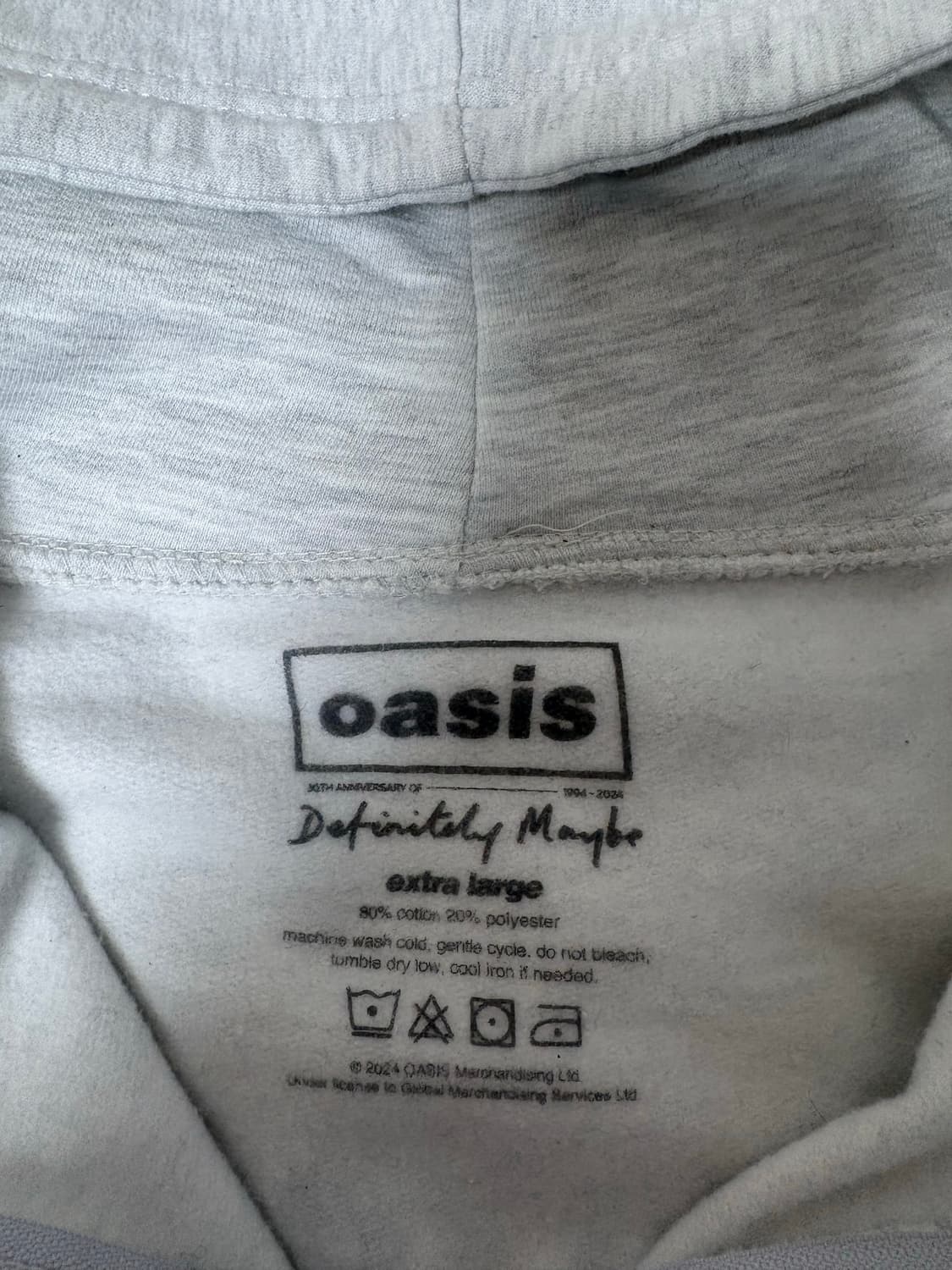 오아시스 공식 머천 후드집업 상품이미지2