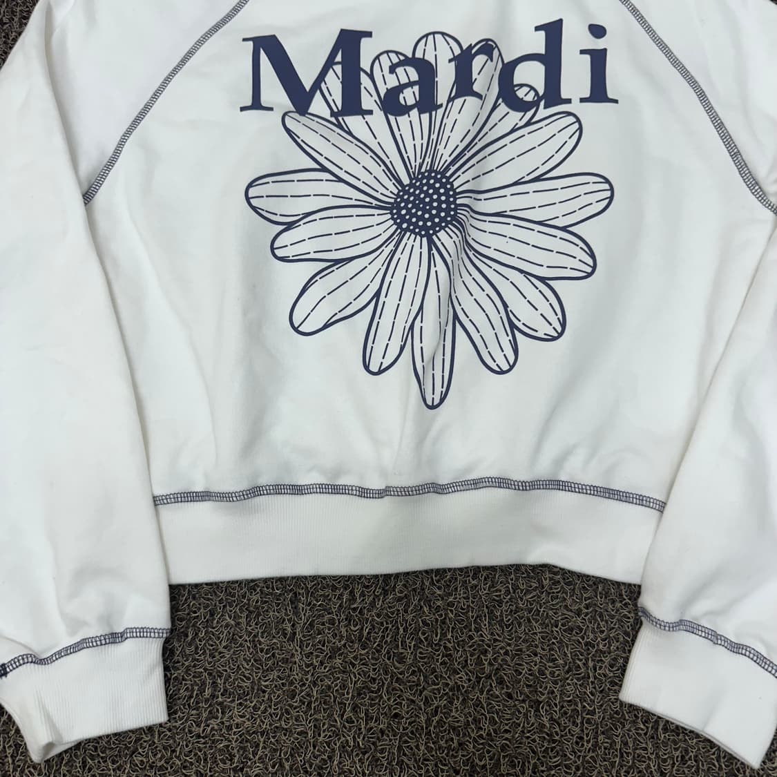 마르디 메크르디 여성 플라워 맨투맨 화이트 F 상품이미지4