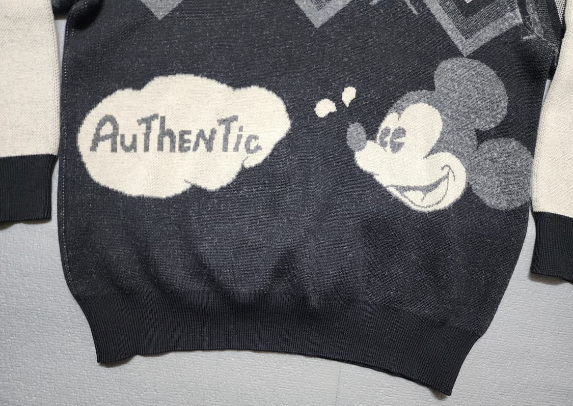 카스텔바쟉 미키마우스 패턴 니트 상품이미지3