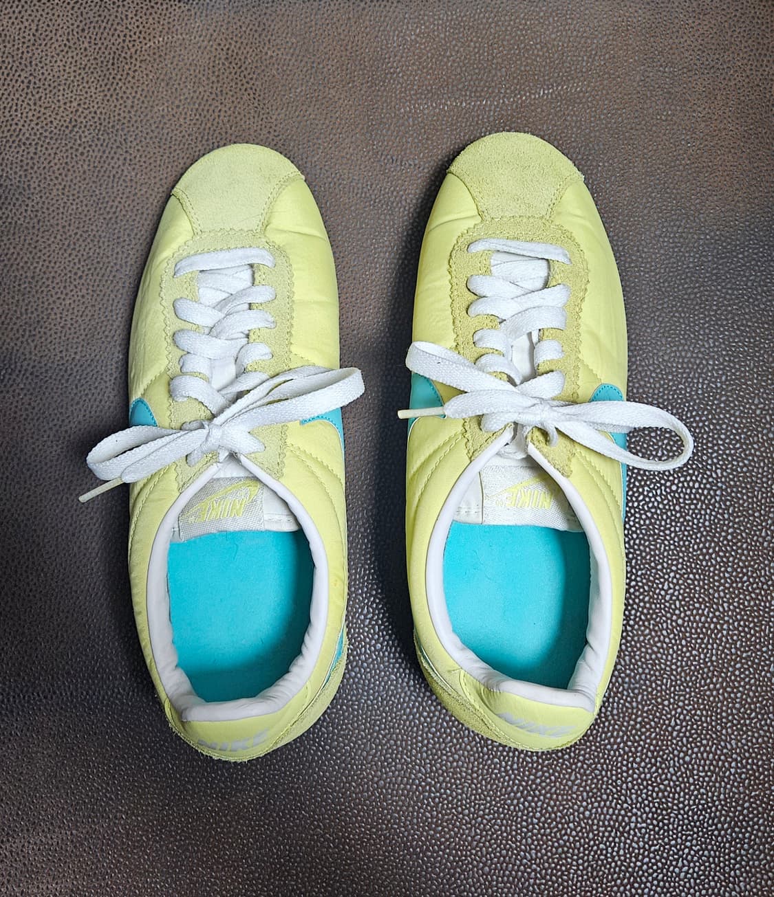 나이키 코르테즈 옐로우/블루 250mm 상품이미지2