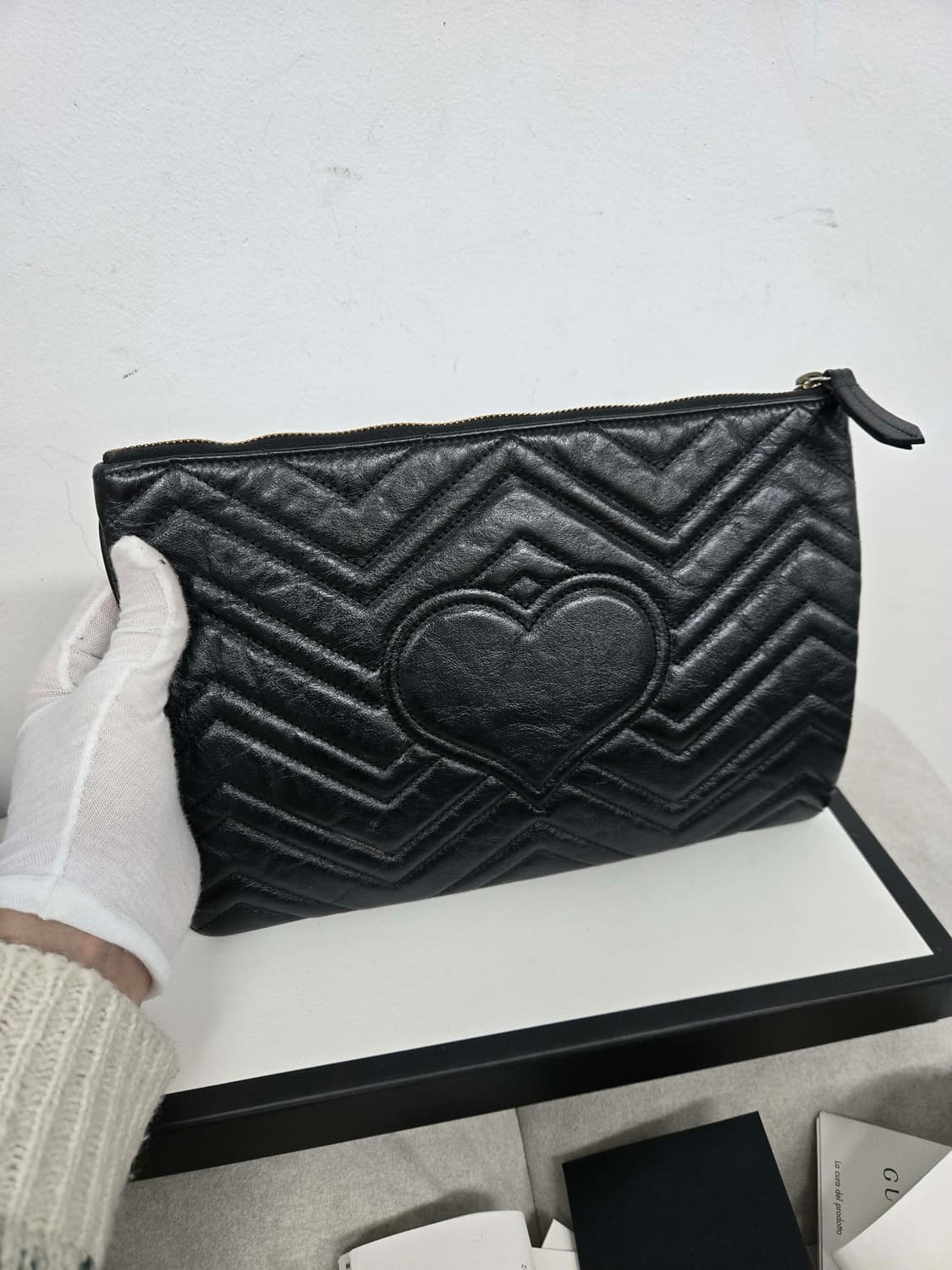 [보증서 정품] 구찌 마몬트 마틀라세 클러치백 상품이미지4