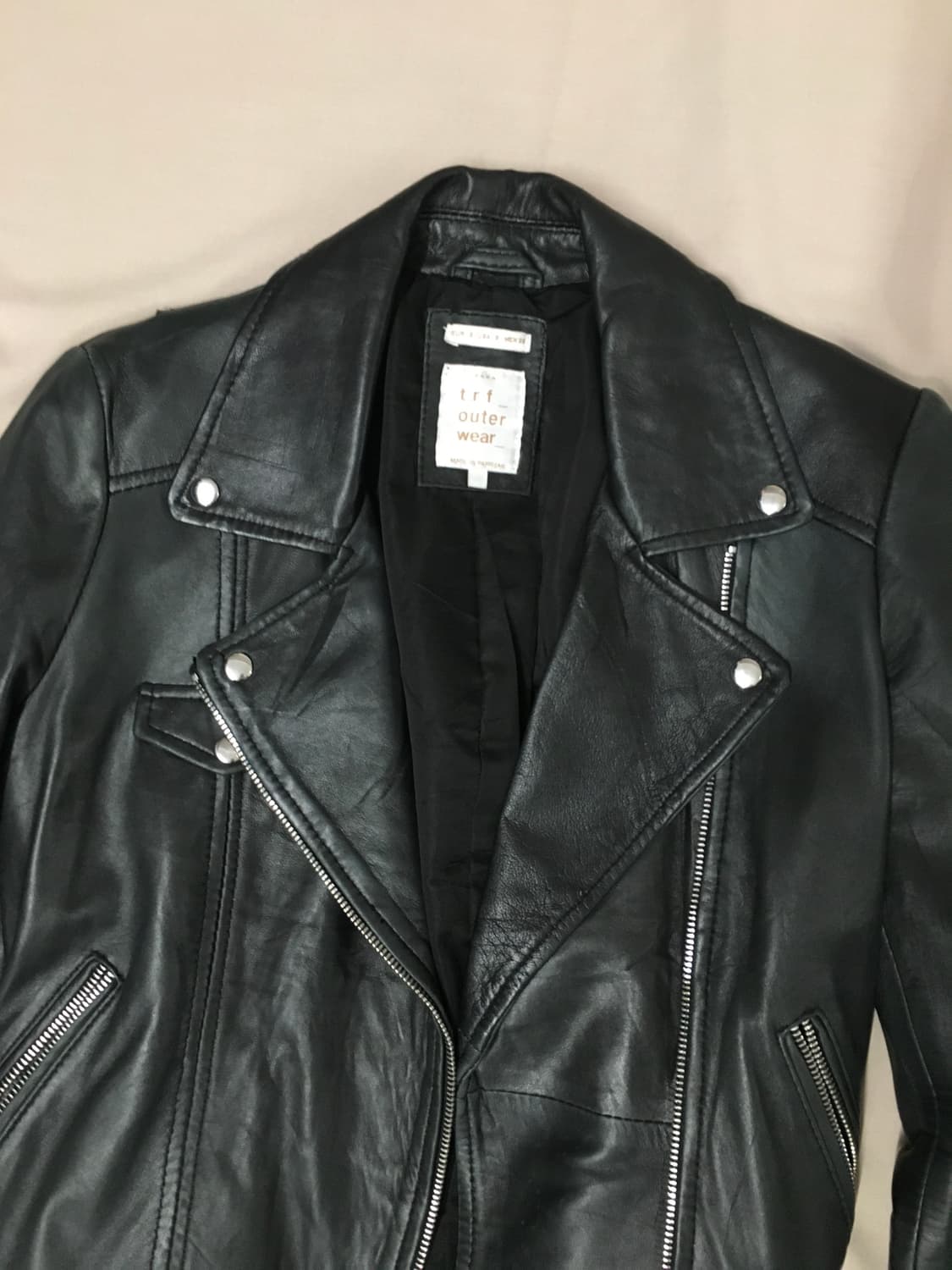 급처! 자라 양가죽 라이더자켓 상품이미지3