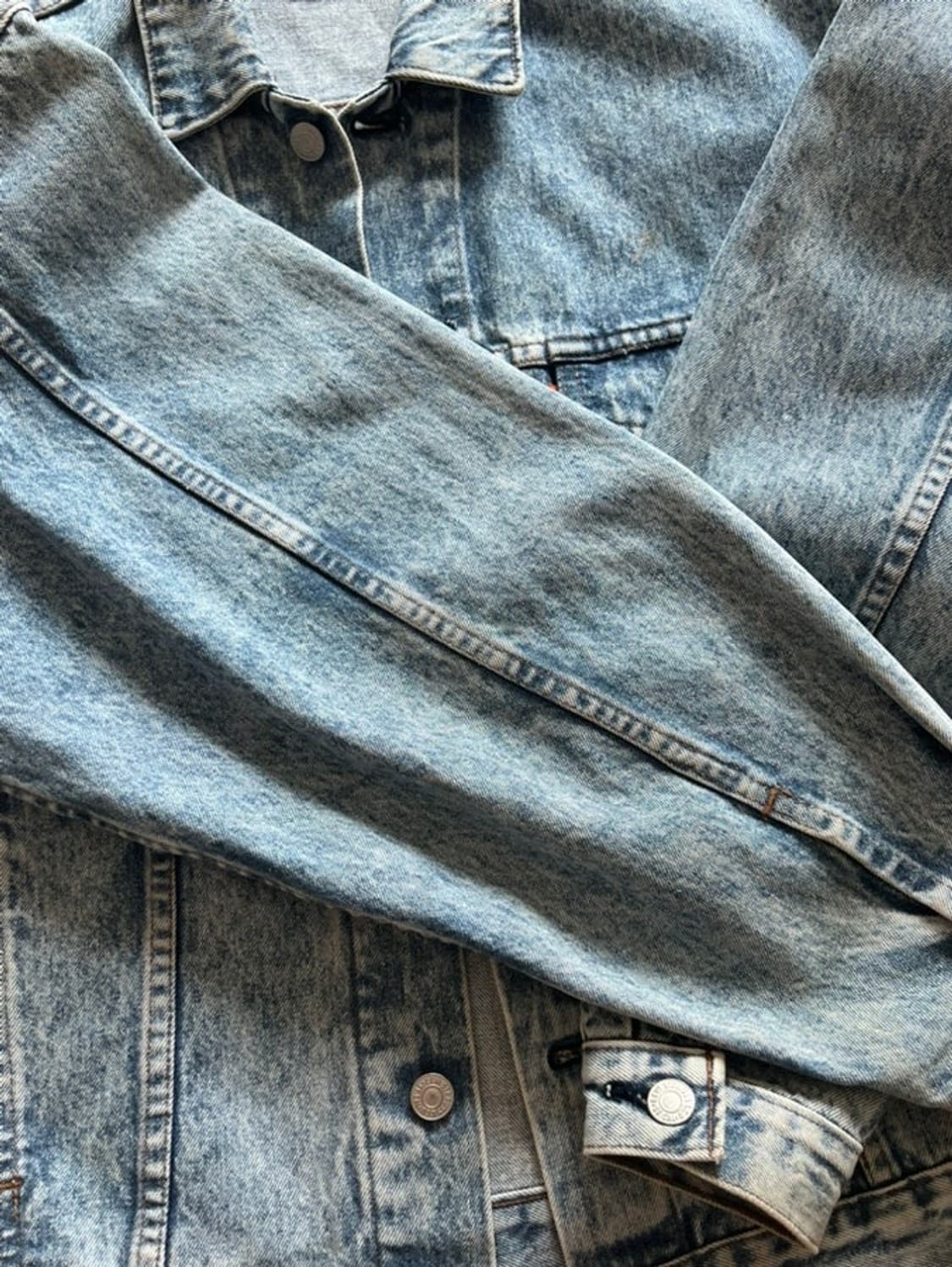 80‘s levis trucker 3세대 트러커 오렌지탭  상품이미지9