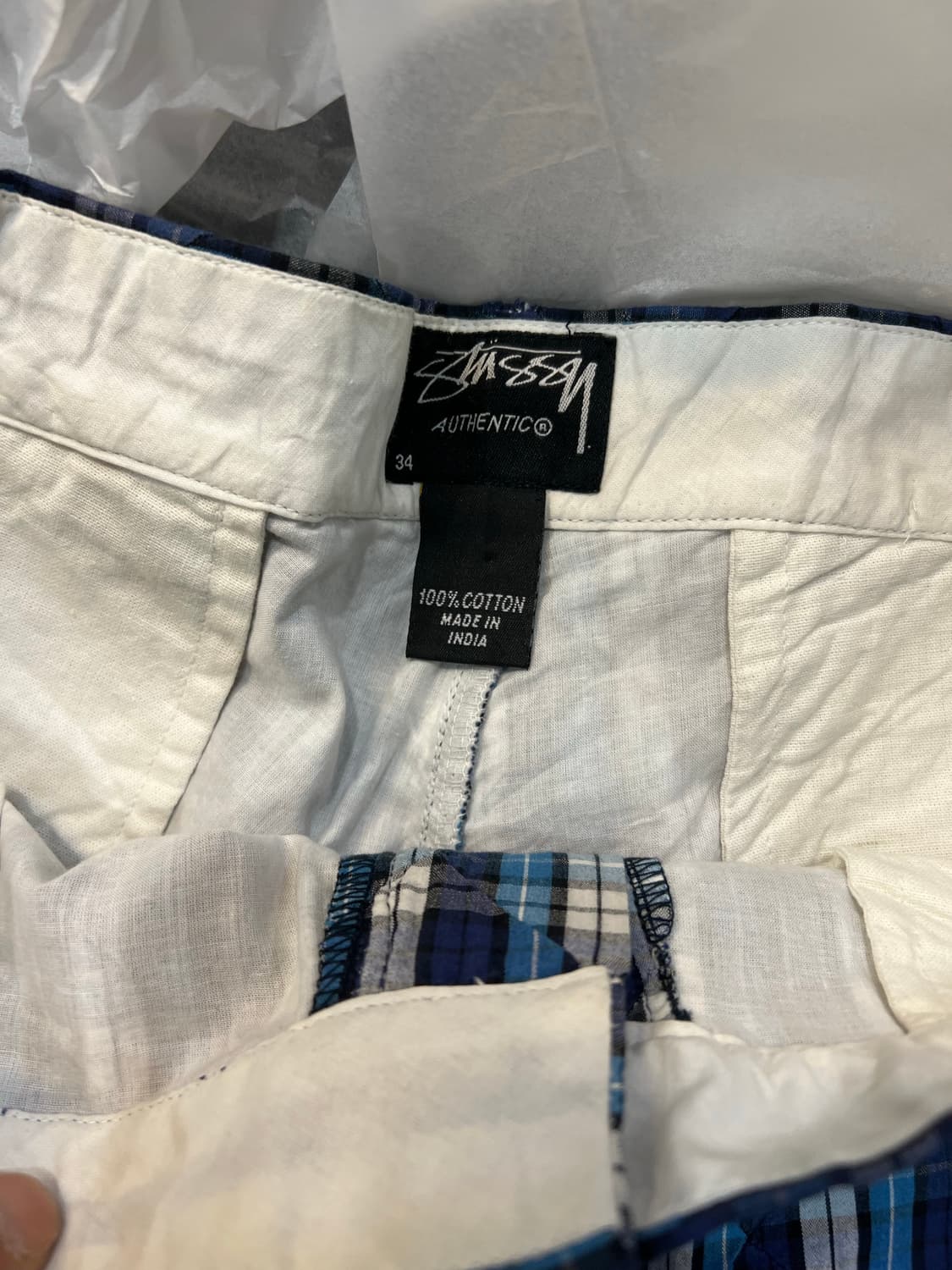 스투시 패치워크 자수 반바지 34 상품이미지2