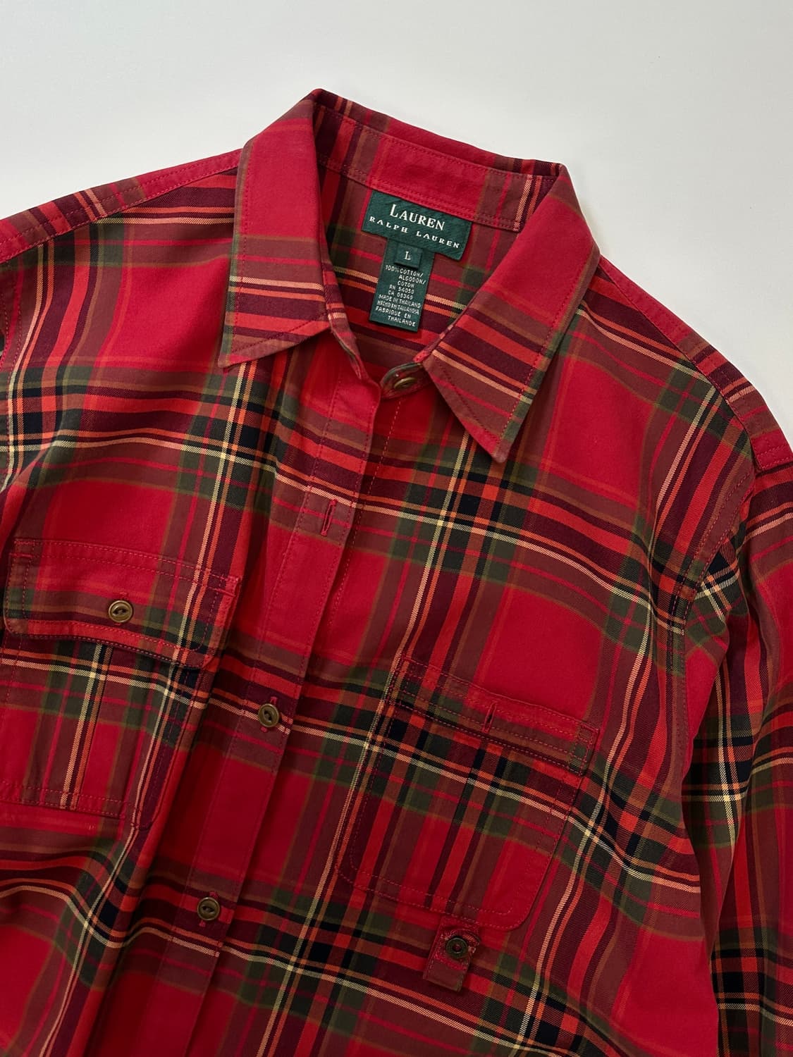 폴로 레드 타탄체크 셔츠  상품이미지1