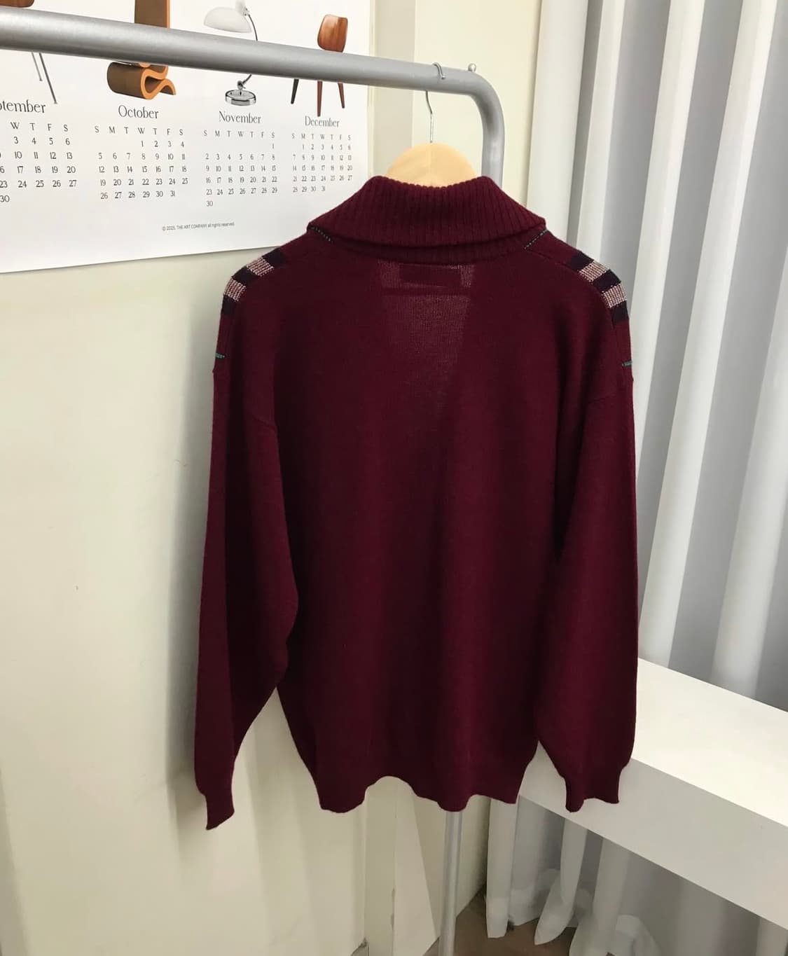 버버리 울 체크 가디건 상품이미지5