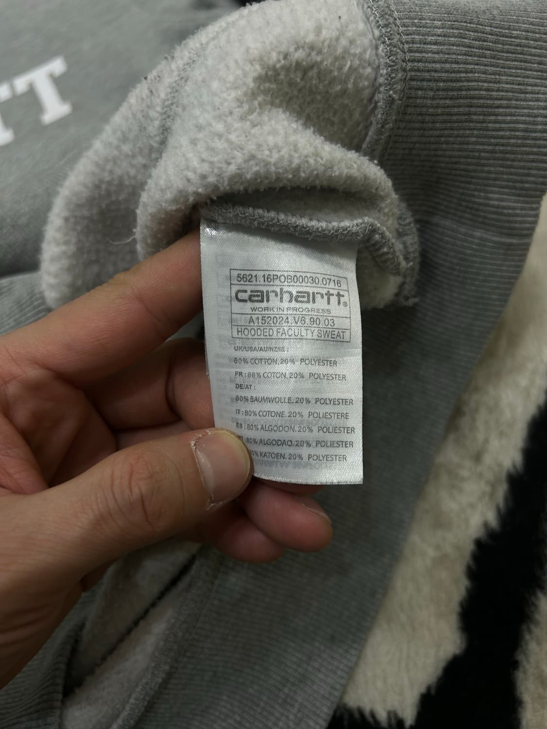 [M]칼하트 Facilty 후드/그레이/기모 상품이미지6