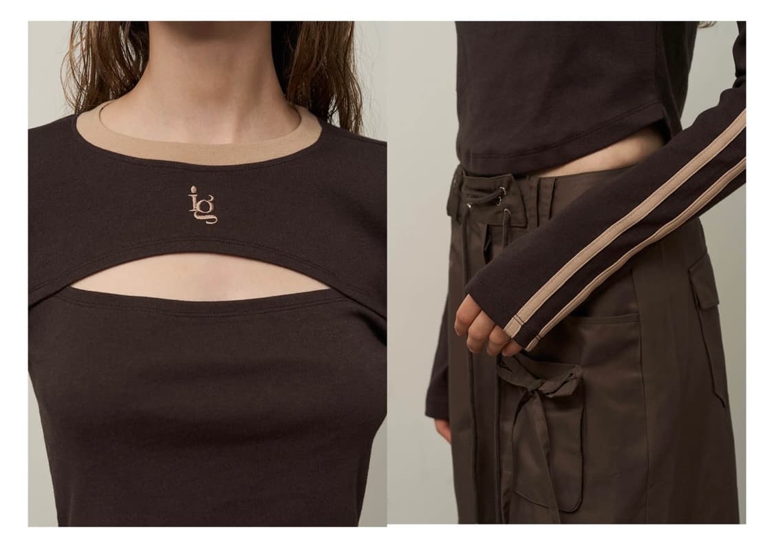 일리고 컷아웃 롱슬리브 상품이미지3