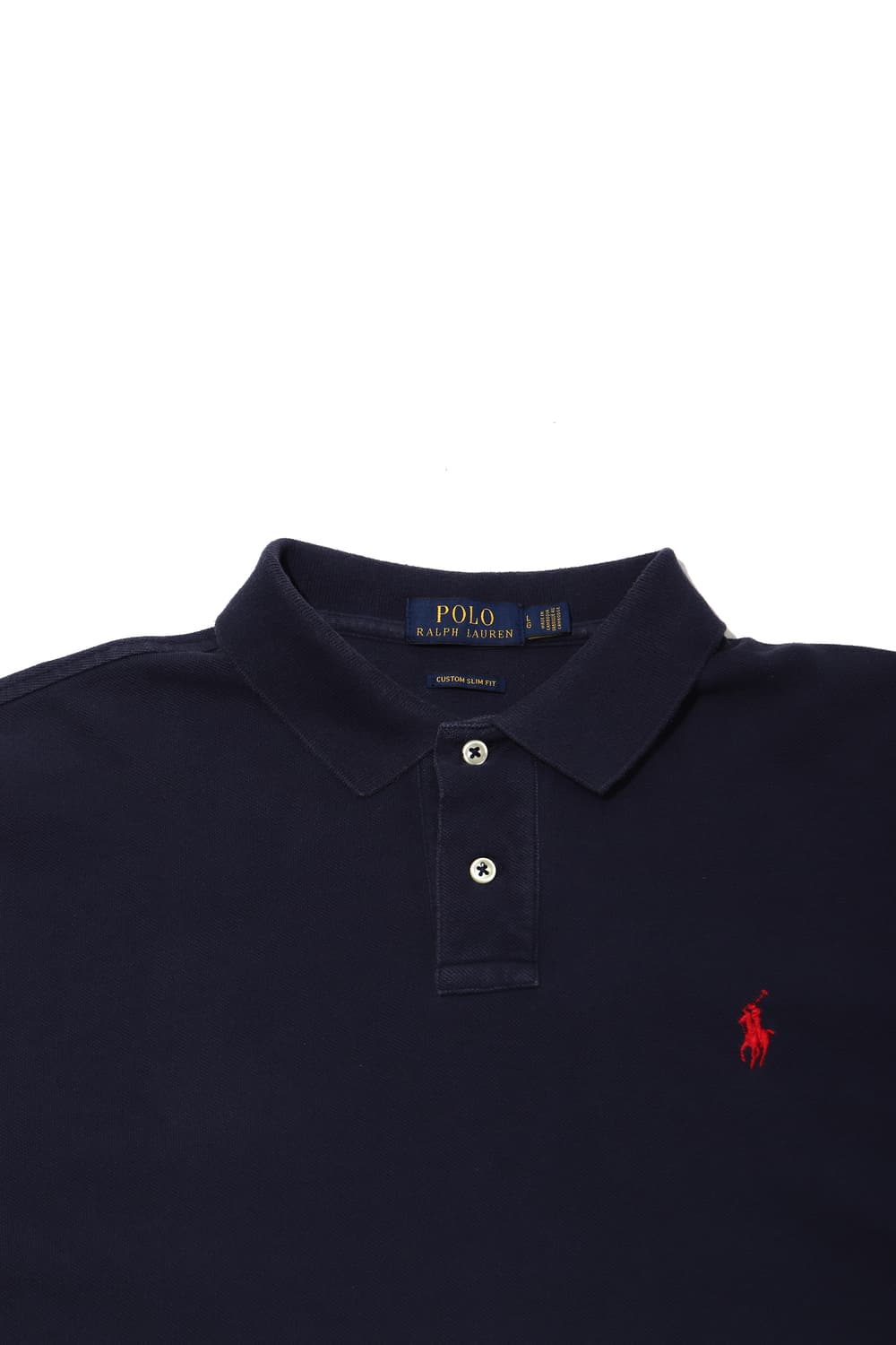 폴로 랄프 로렌 커스텀 슬림핏 다크네이비 카라티 size L 상품이미지3