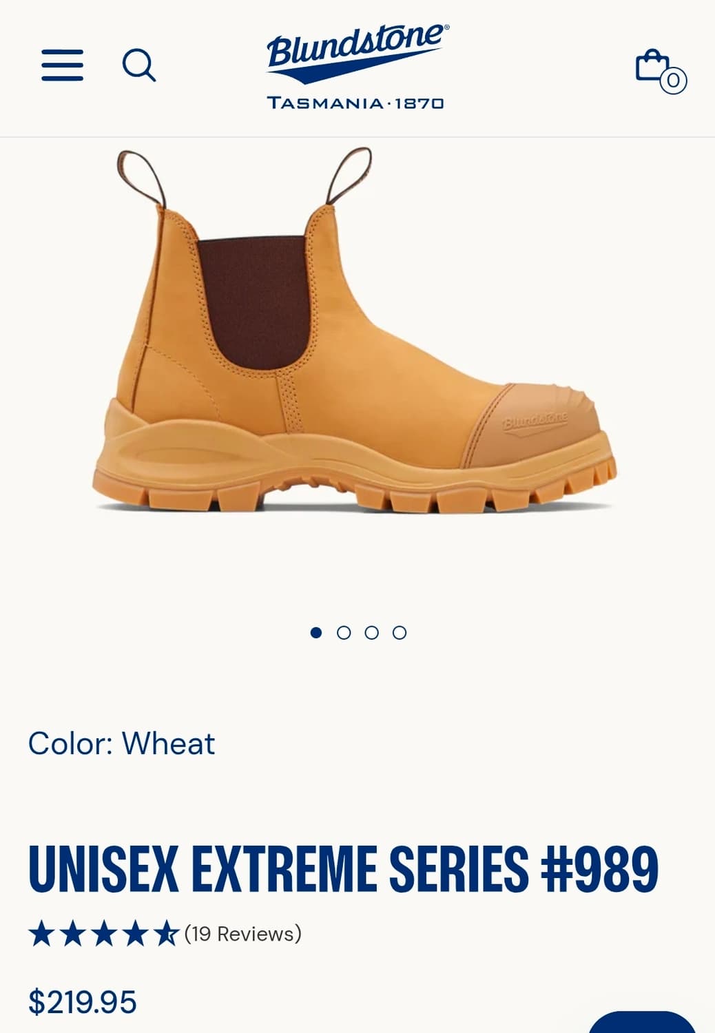 블런드스톤 989 안전화 AU8 사이즈 상품이미지1