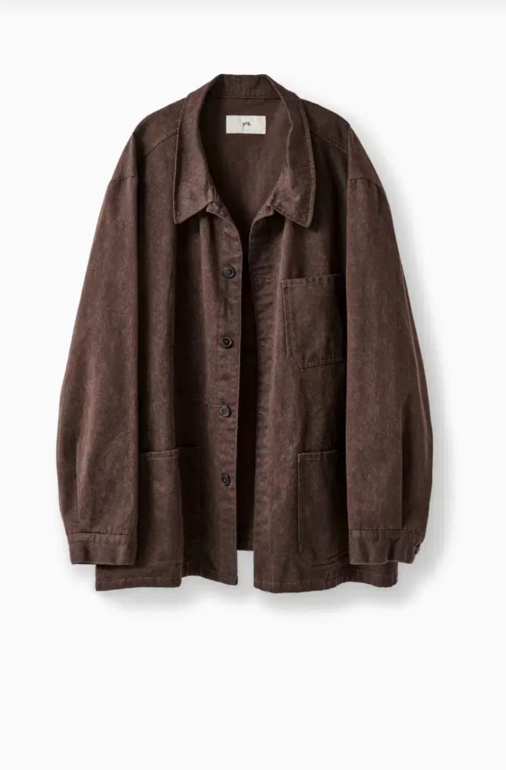 [1/S] 이얼즈어고 25fw 코튼 프렌치 워크자켓 브라운 상품이미지1