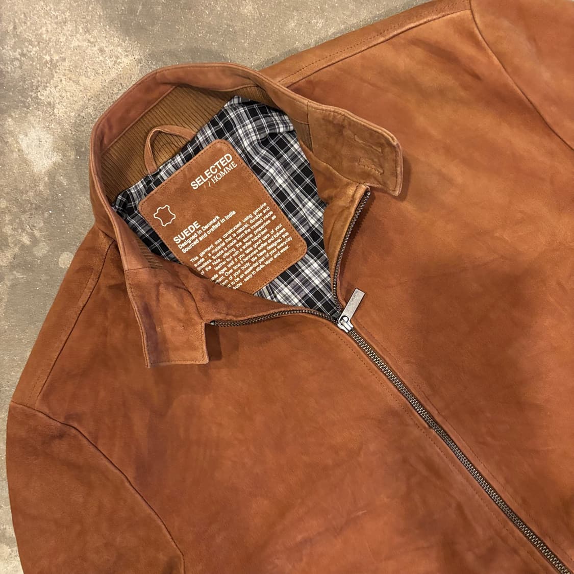 셀렉트옴므 스웨이드 해링턴 자켓 상품이미지3