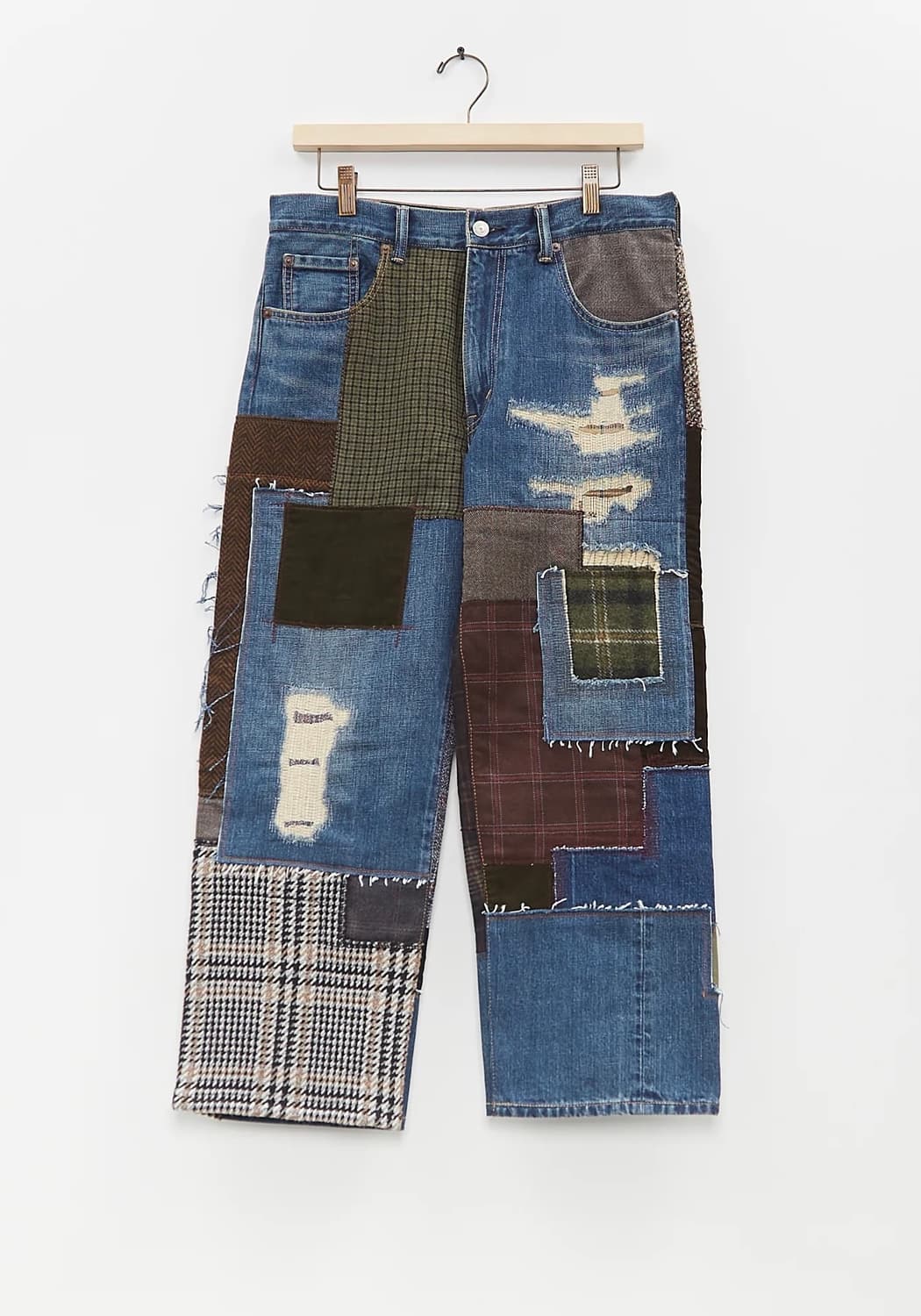 준야와타나베맨 24aw 패치워크 데님 상품이미지1