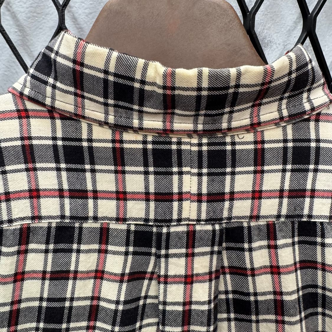 폴로 랄프로렌 긴팔 체크 셔츠 레드 포니 로고 포인트 네이비레드 상품이미지10