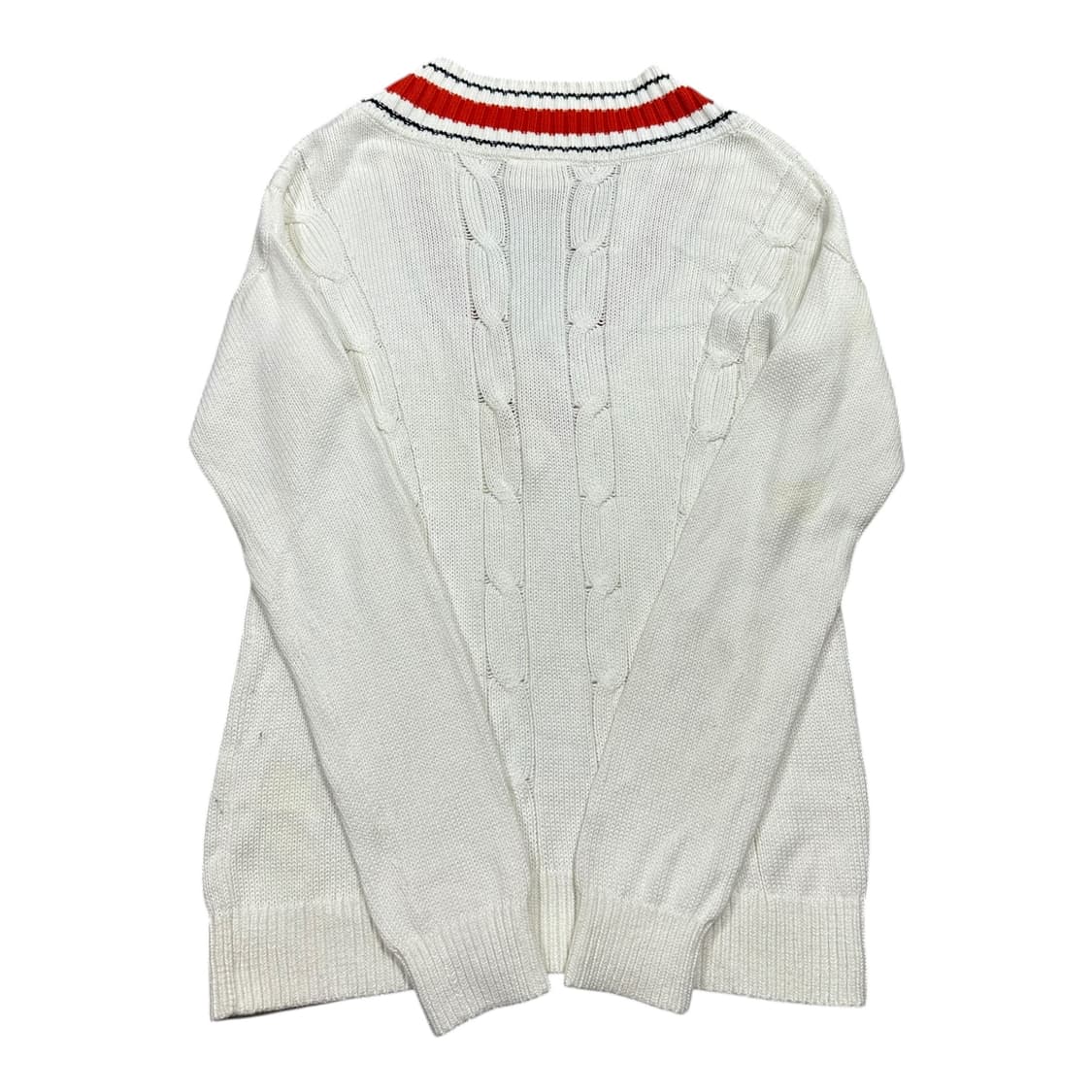 ✨ (만원 빈티지) 라코스테 브이넥 꽈배기 니트  상품이미지2