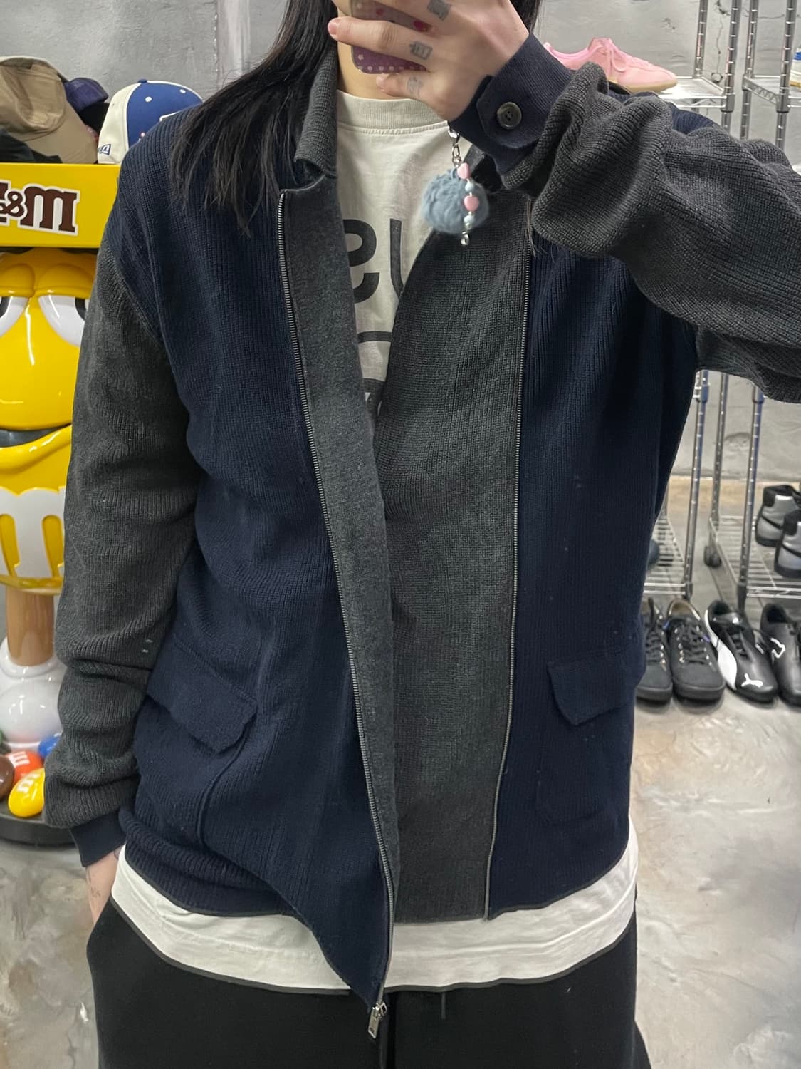 솔리드 옴므 니트 집업 상품이미지9