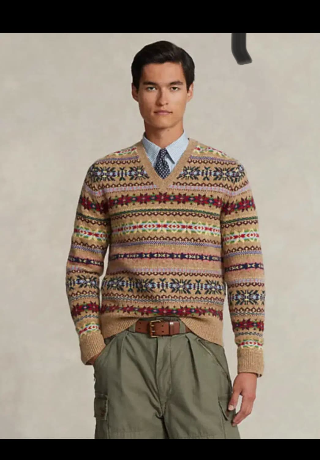 폴로 랄프로렌 V넥 니트 류준열니트 상품이미지1