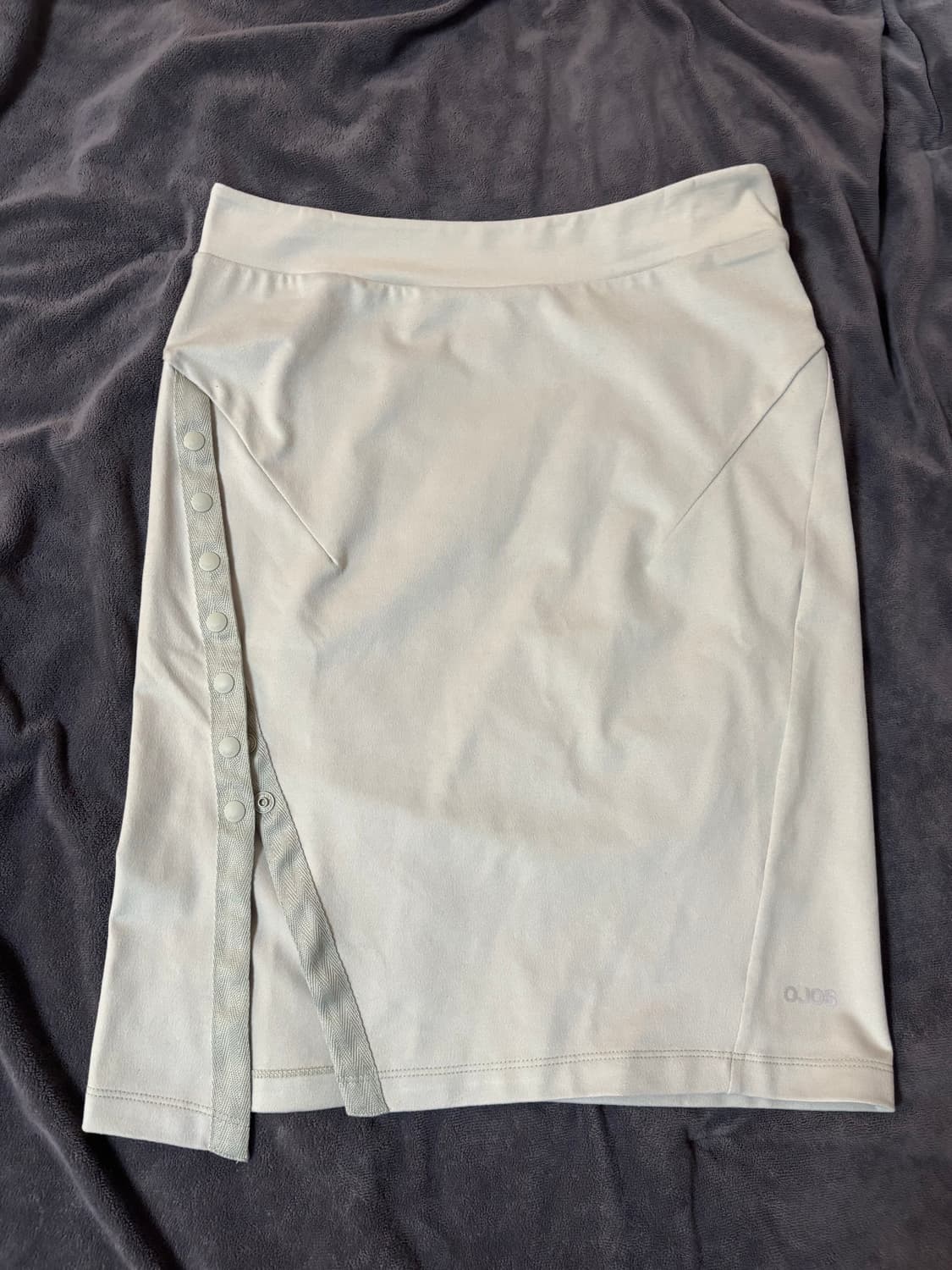 [OJOS] Button Slit Midi Skirt Mint Grey 상품이미지3