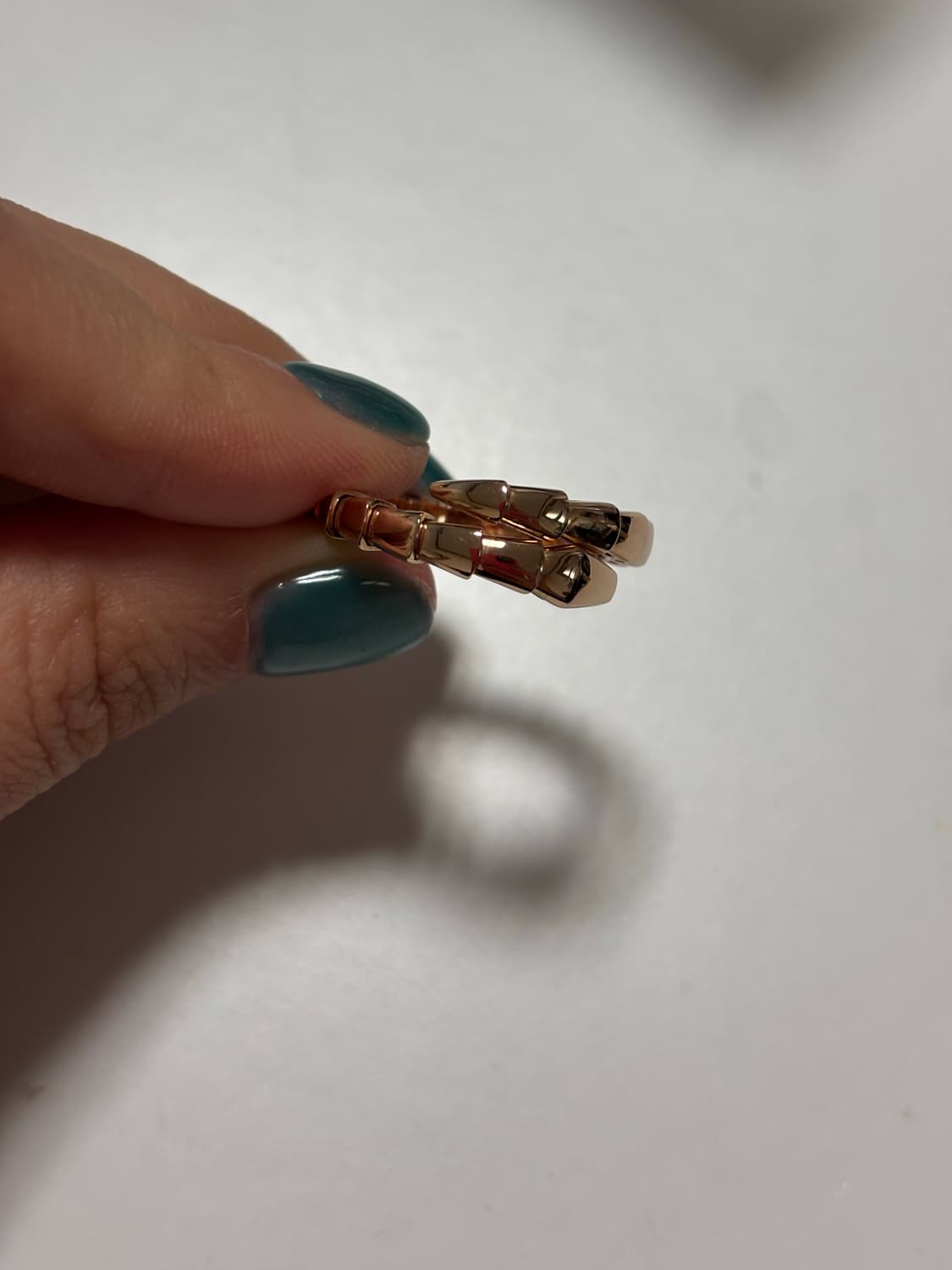 [신품급풀세트] 불가리 세르펜티 바이퍼링 로즈골드 XL 상품이미지4