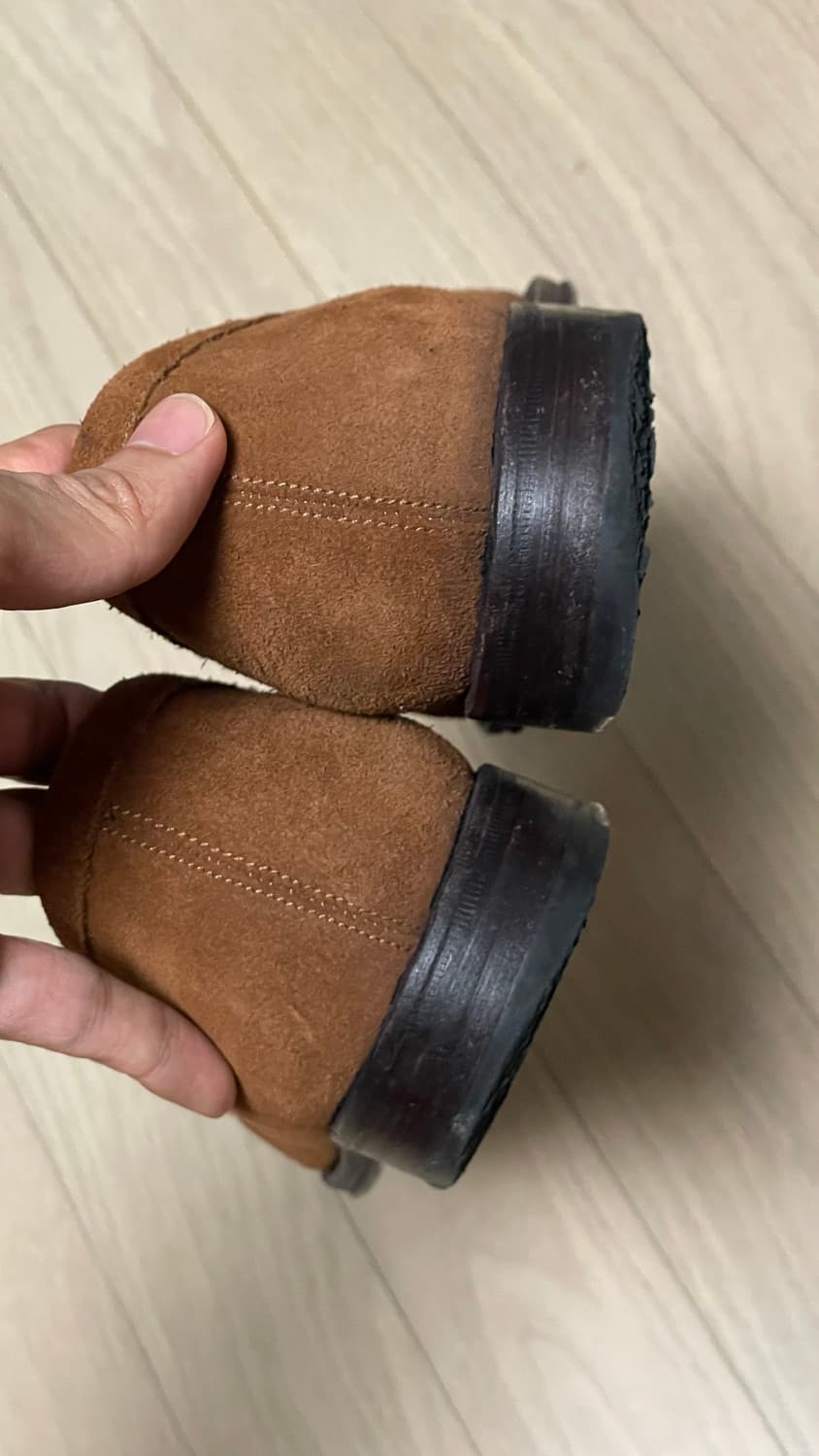 잘란스리와야 브라운 스웨이드 페니로퍼 7.5 265 상품이미지7